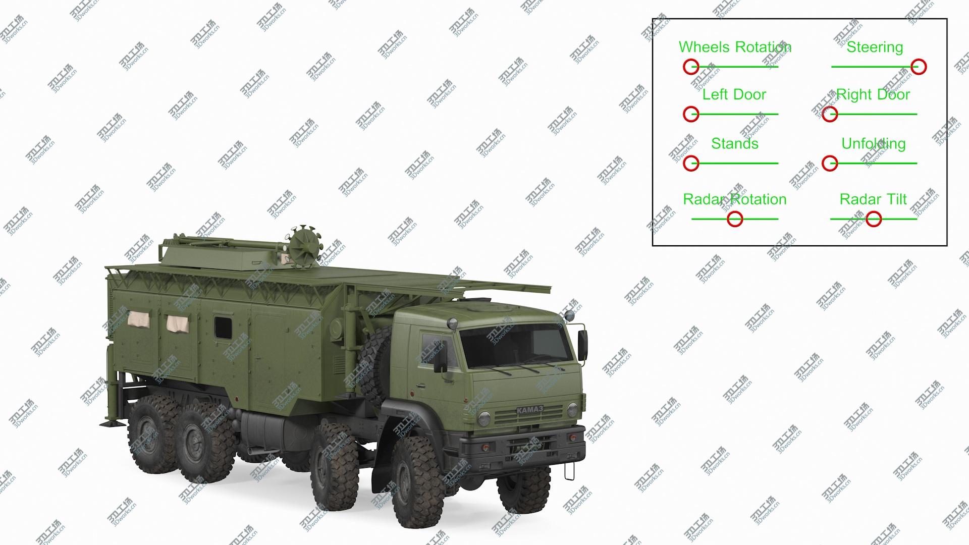 images/goods_img/20210319/3D Krasukha 4 Mobile Electronic Warfare System Rigged/4.jpg
